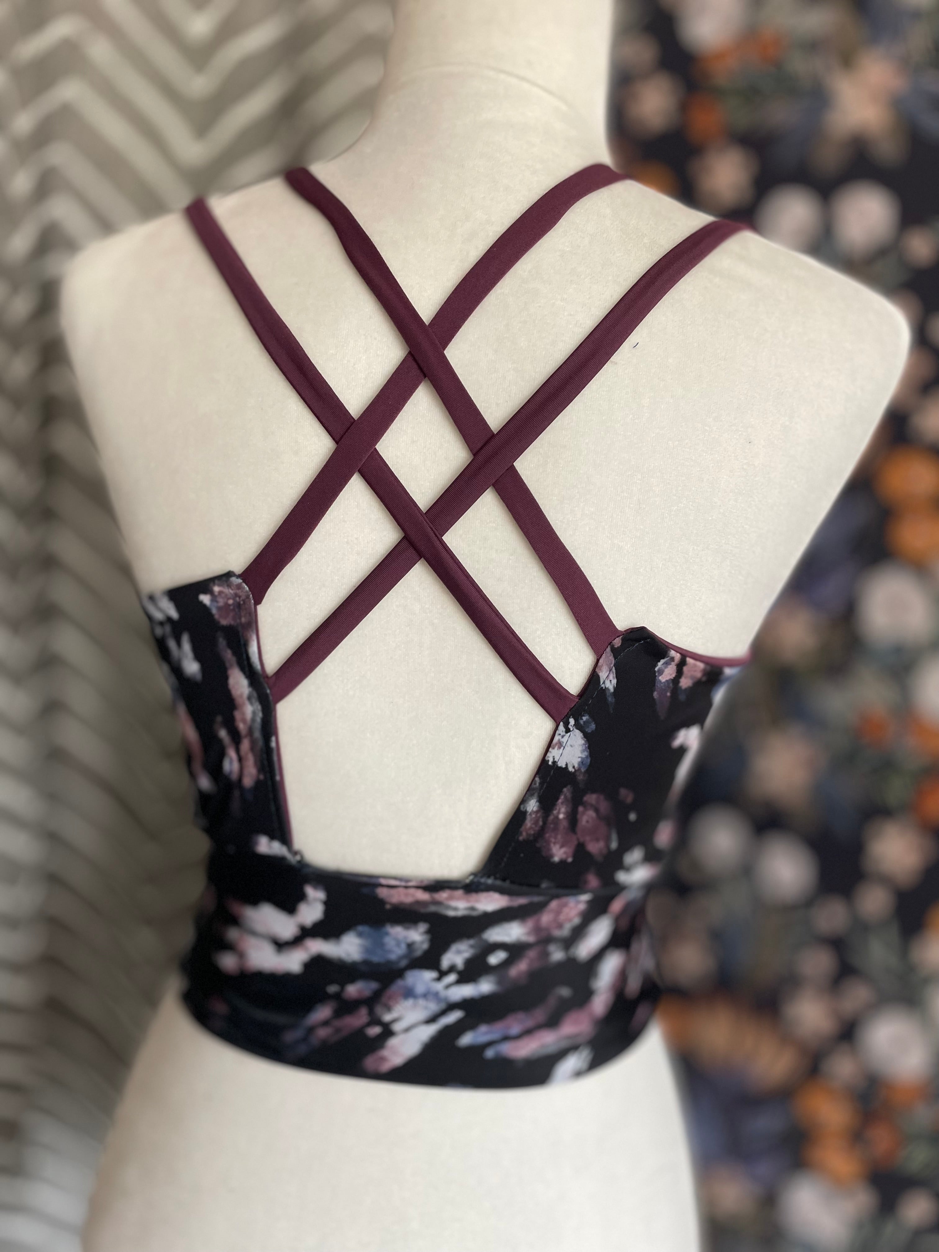 Crinkle Blue Emmy Sports Bra