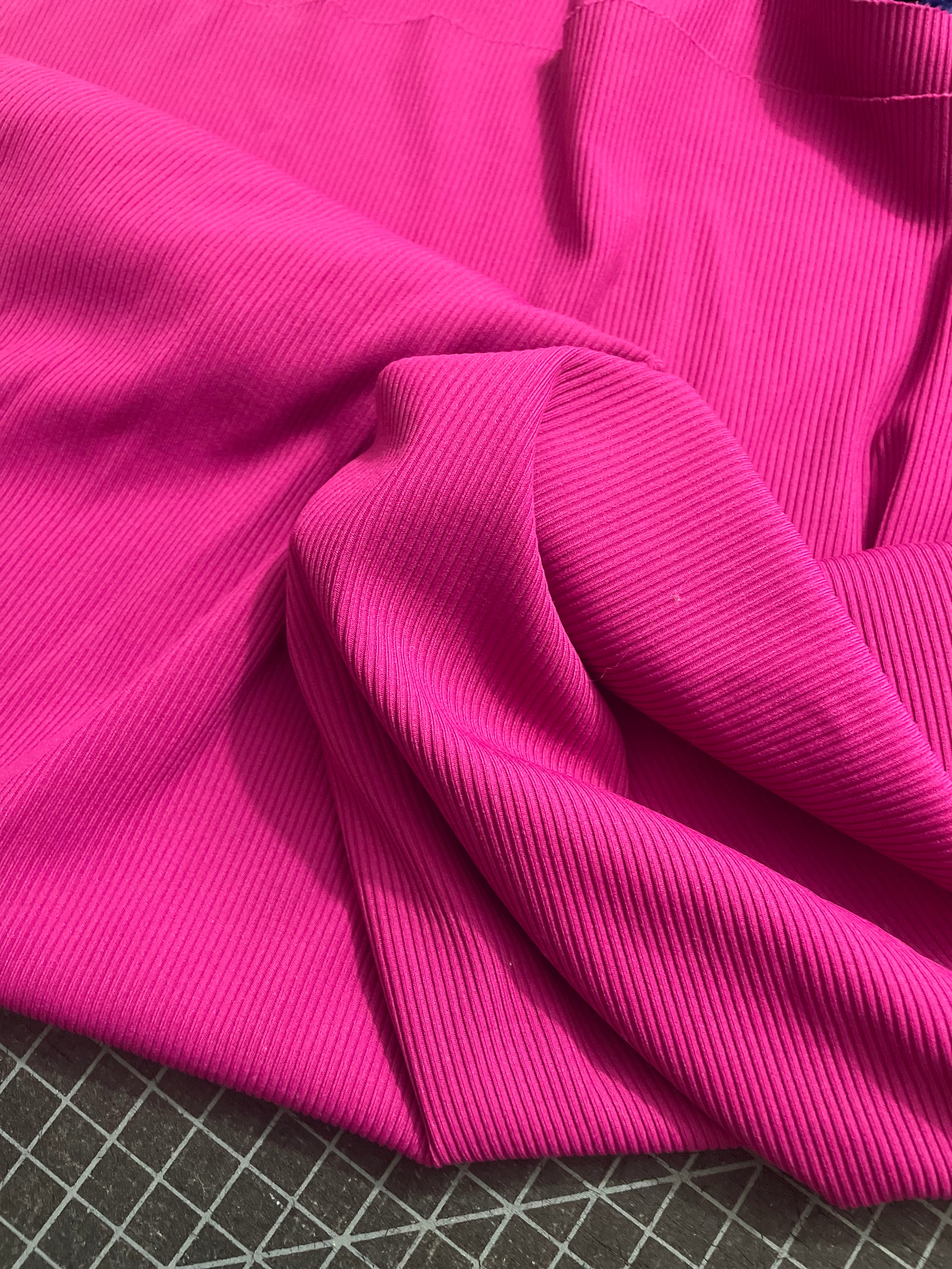 Ribbed Raspberry Emmy Sports Bra