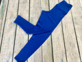 Crinkle Blue Leggings