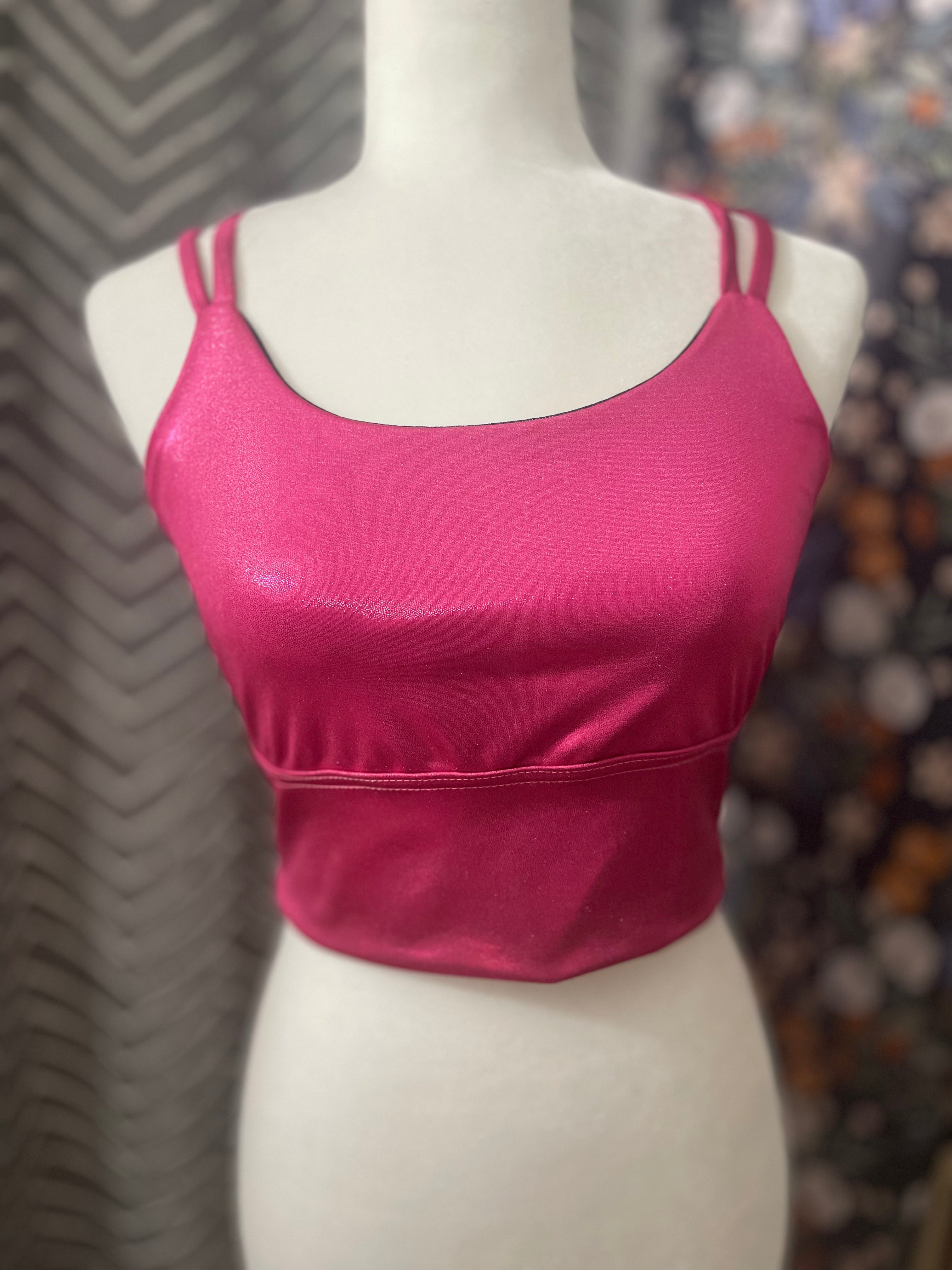 Pink Disco Emmy Sports Bra